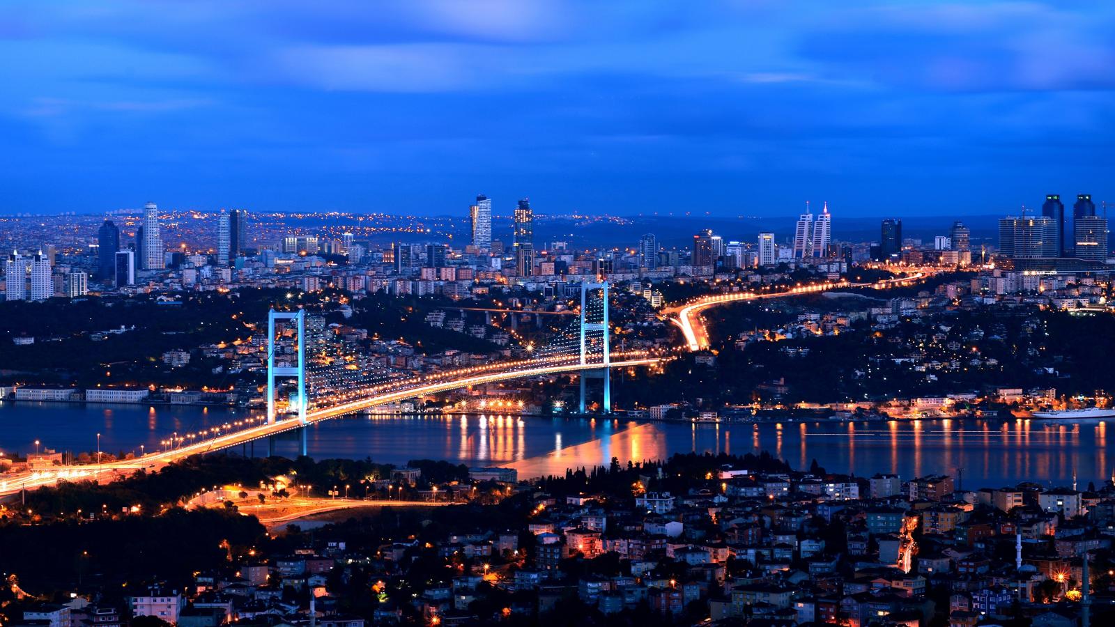 3840x2160 Wallpaper Turkey, Istanbul, night, 4k, Travel #16655