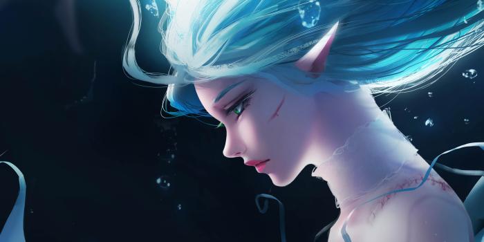 7680x3200 Anime Elf Girl Fantasy 8K Wallpaper #179