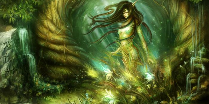 1332x850 Wallpaper forest, nature, elf images for desktop, section фантастика -  download