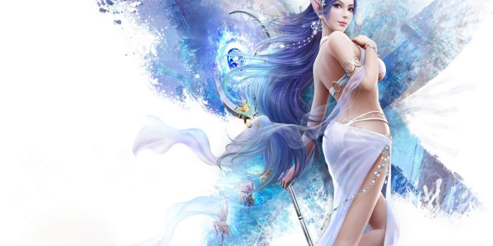 3840x2400 Blue Elf 3D Desktop HD Wallpaper