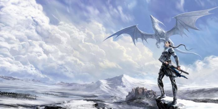 1183x700 Elves Warriors Dragons Sky Fantasy Girls elf dragon warrior wallpaper |  1920x1136 | 126862 | WallpaperUP