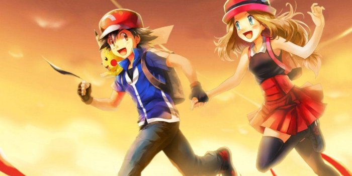 1131x707 Pokémon Ash And Serena Wallpapers