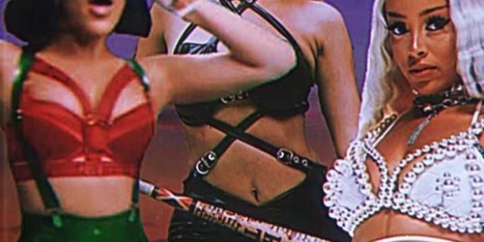 717x1276 4K Doja Cat Wallpaper Discover more Amala Ratna Zandile Dlamini, American,  Beautiful, Doja Cat, Rapper wallpapers. http… | Cat bikini, Female rappers,  Cat aesthetic