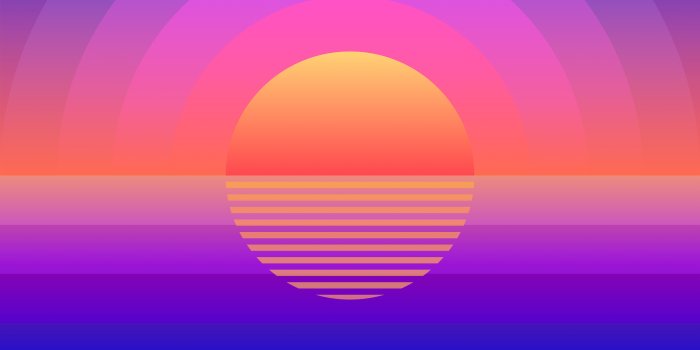 2560x1440 Sunset Background Digital Art PC Desktop 4K Wallpaper free Download