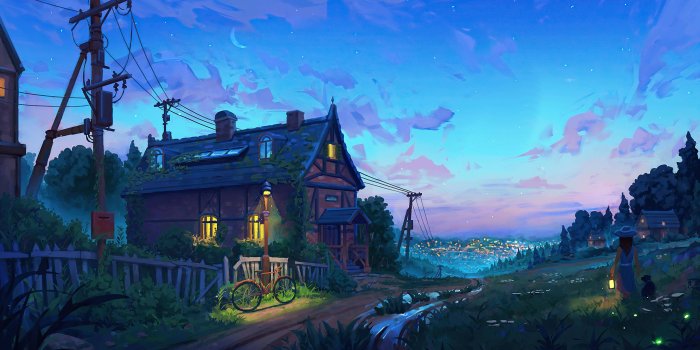 3840x2160 Village Scenery Digital Art Wallpaper, HD Artist 4K Wallpapers, Images,  Photos and Background - Wallpapers Den