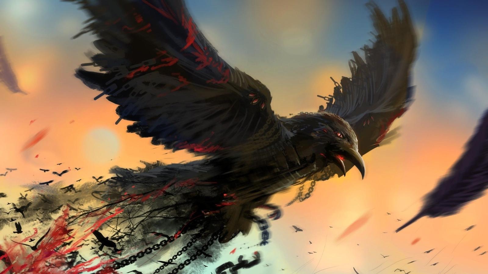 2560x1440 Crow Art Wallpapers - Top Free Crow Art Backgrounds - WallpaperAccess