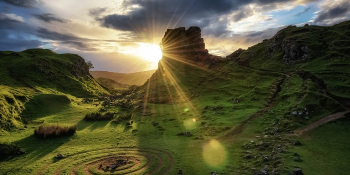 1332x850 Wallpaper sunset, Scotland, Scotland, Isle of Skye images for desktop,  section пейзажи - download