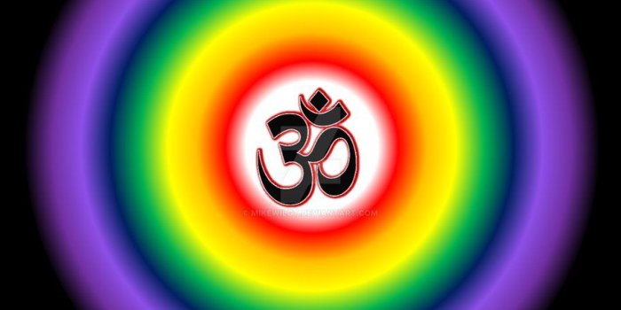 913x875 Om Symbol Mandala With Chakra Colors Esoteric by Mikewildt