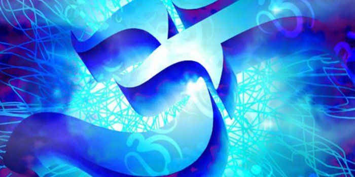 950x1520 Om Peace 3D Blue 4K Ultra HD Mobile Wallpaper