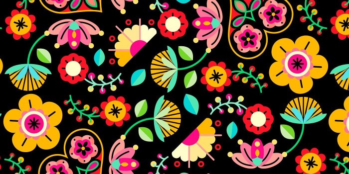 1400x934 Mexican Flower Pattern Wallpapers - Top Free Mexican Flower Pattern  Backgrounds - WallpaperAccess