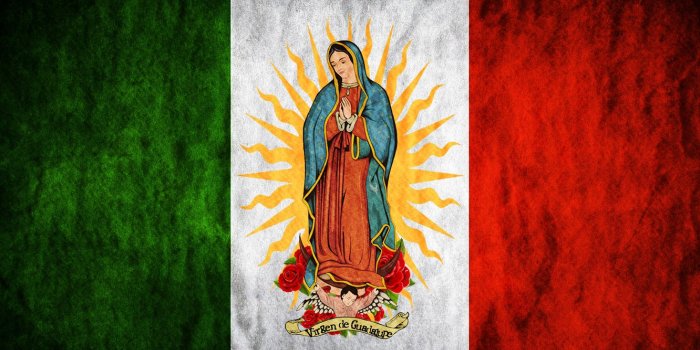 1332x850 Wallpaper rose, Mexico, flowers, sun, flag, Madonna, Maria, Regina Mundi,  Saint Mary, Virgin of Guadalupe images for desktop, section текстуры -  download
