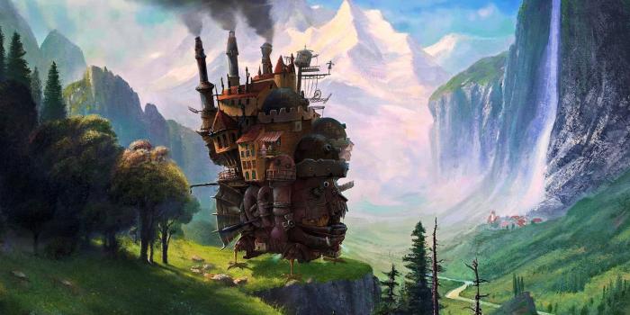 1332x850 Wallpaper art, Hayao Miyazaki, Howl's moving castle, Howl's Moving Castle  images for desktop, section прочее - download