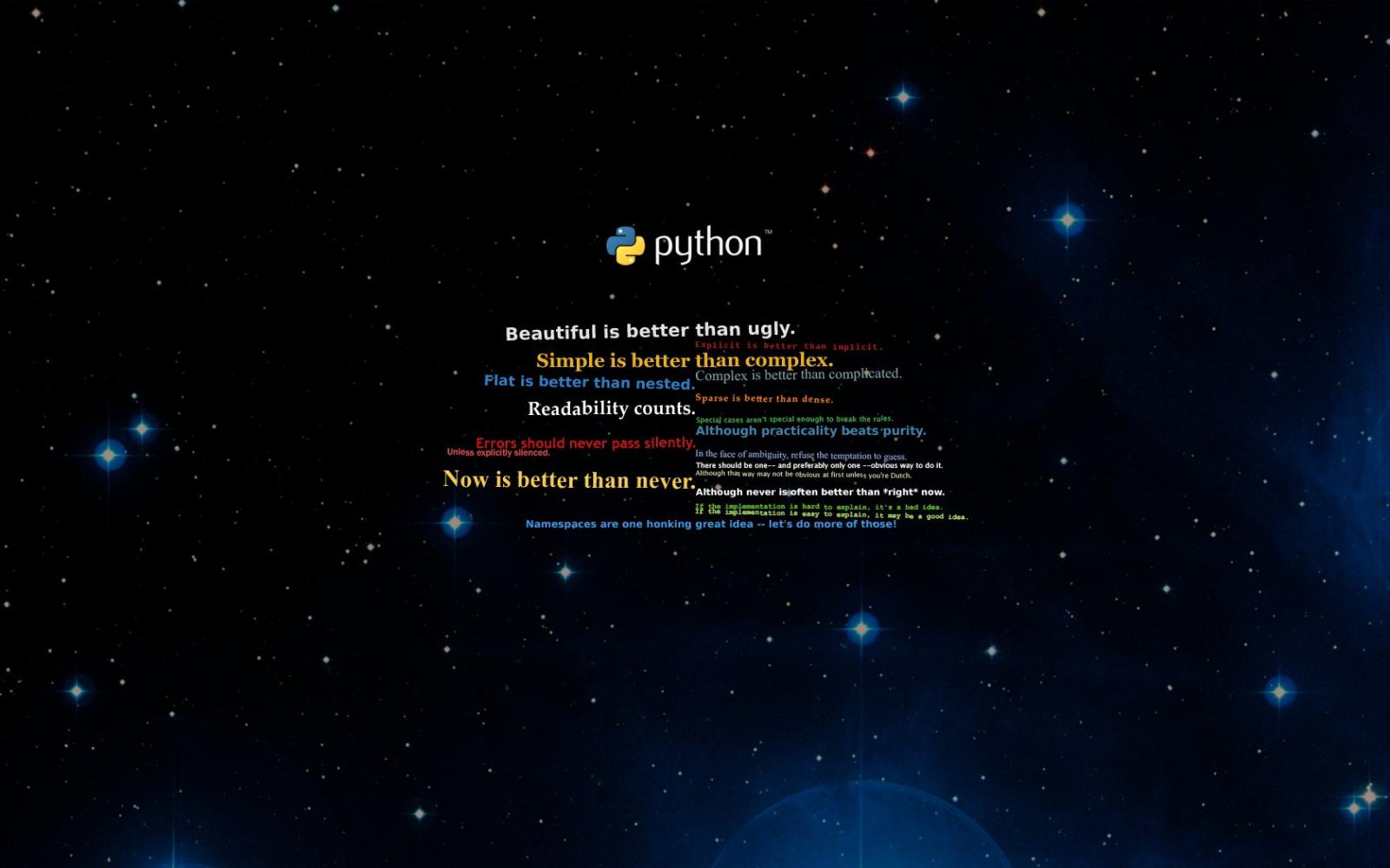 1680x1050 The Zen of Python - Eyecandy for your XFCE-Desktop - xfce-look.org