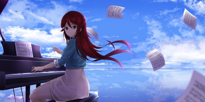 1920x1080 Desktop Wallpaper Cute Red Head Anime Girl, Hd Image, Picture, Background,  2xhnzs