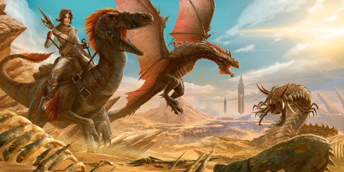 8000x4535 HD wallpaper: ARK: Scorched Earth, ARK: Survival Evolved, 4K, 8K, DLC