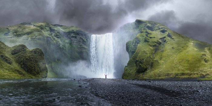 5120x2880 Wallpaper Iceland, 5k, 4k wallpaper, OSX, forest, apple, waterfall, Nature  #173