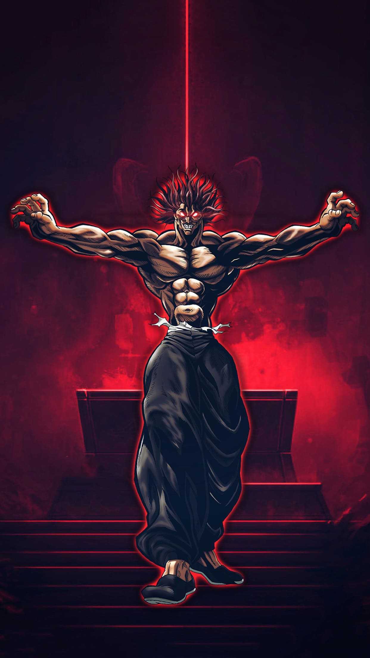 1242x2208 Yujiro Hanma Wallpaper - iXpap