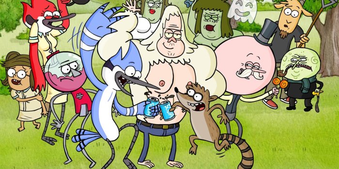 1332x850 Wallpaper Thomas, Eileen, Mordecai, Regular Show, Mr Mallard, Skips, High  Five, Oil Men, Benson, Margaret, POPs, Rigby, Regular show, Starla images  for desktop, section фильмы - download