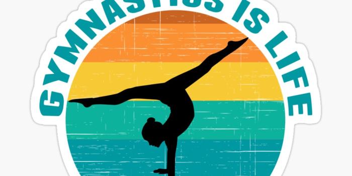 1000x1000 Gymnastics is Life Cool Sunset Gymnast