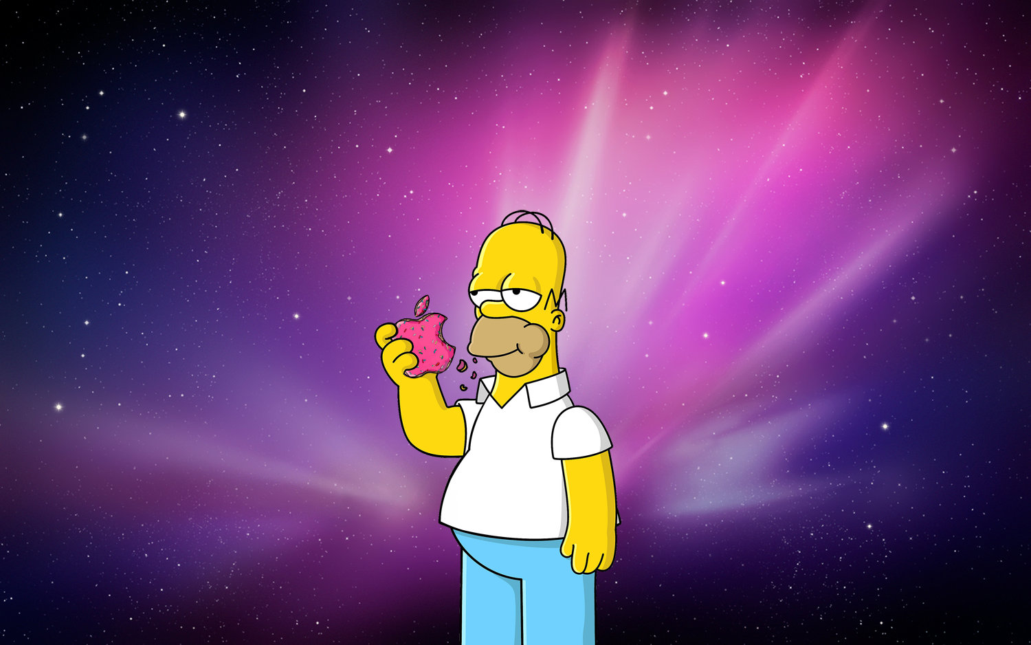 1500x938 Homer Simpson Apple Wallpaper | Homer simpson, Apple wallpaper, Simpson