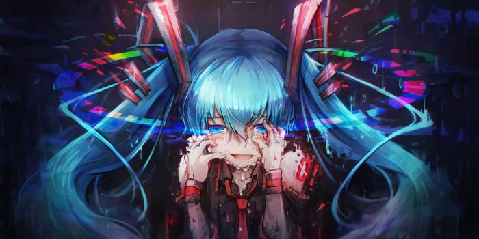 3840x2160 Hatsune Miku Vocaloid Crying 4k, HD Anime, 4k Wallpapers, Images,  Backgrounds, Photos and Pictures