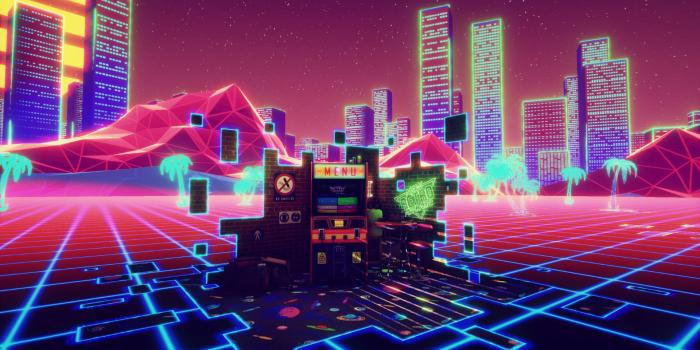 1920x1080 Download Retrowave Gaming Arcade Wallpaper | Wallpapers.com