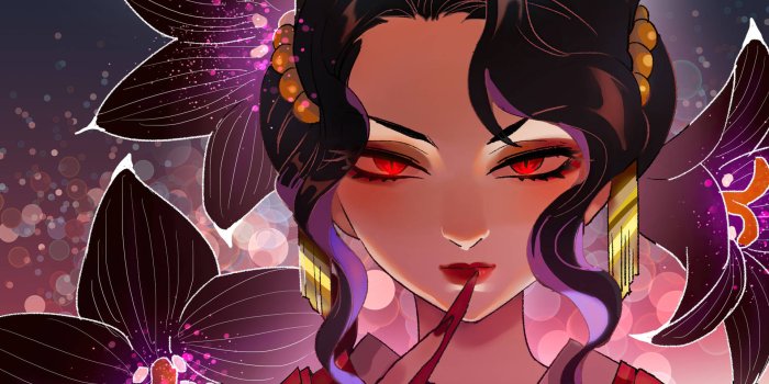 1920x1080 Download Elegant Lady Muzan Kimetsu No Yaiba Wallpaper | Wallpapers.com