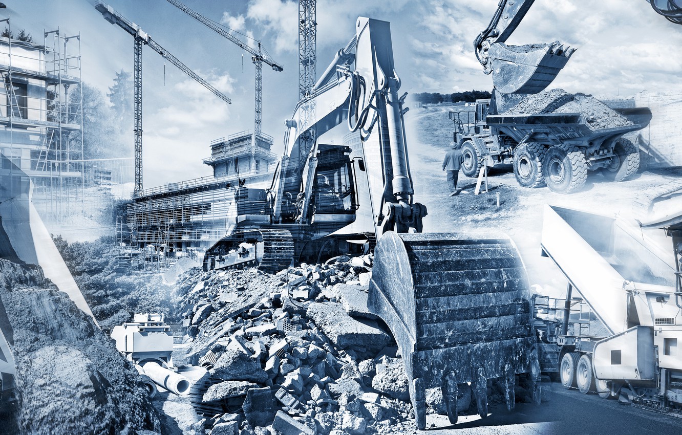 1332x850 Wallpaper design, architecture, machinery, Construction, engineering,  plans, projects, soil movement, start of work images for desktop, section  разное - download