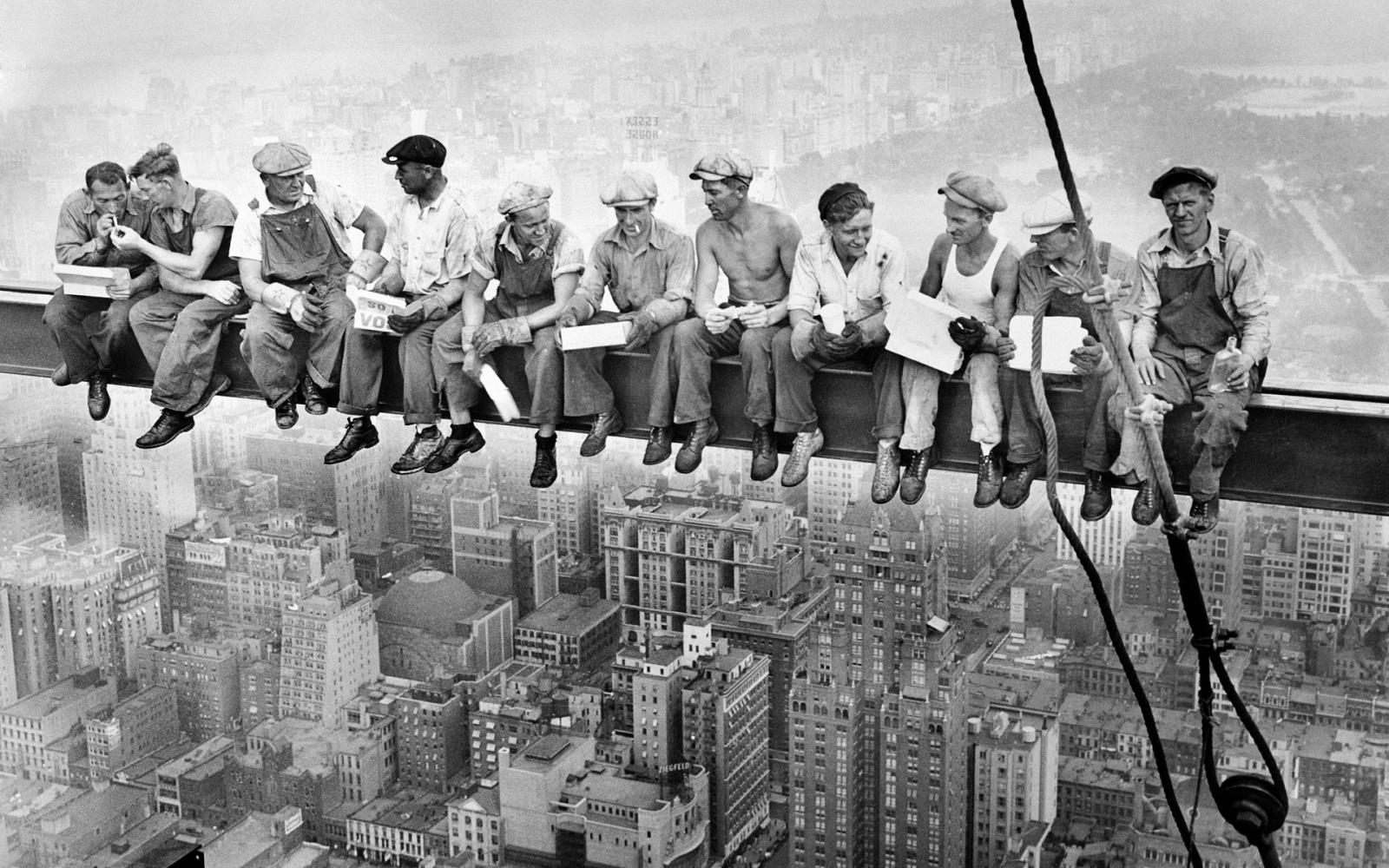 1920x1200 Free download retro grayscale skyscrapers worker construction Wallpapers  [1920x1200] for your Desktop, Mobile & Tablet | Explore 40+ Worker Wallpaper  | Worker Wallpaper,