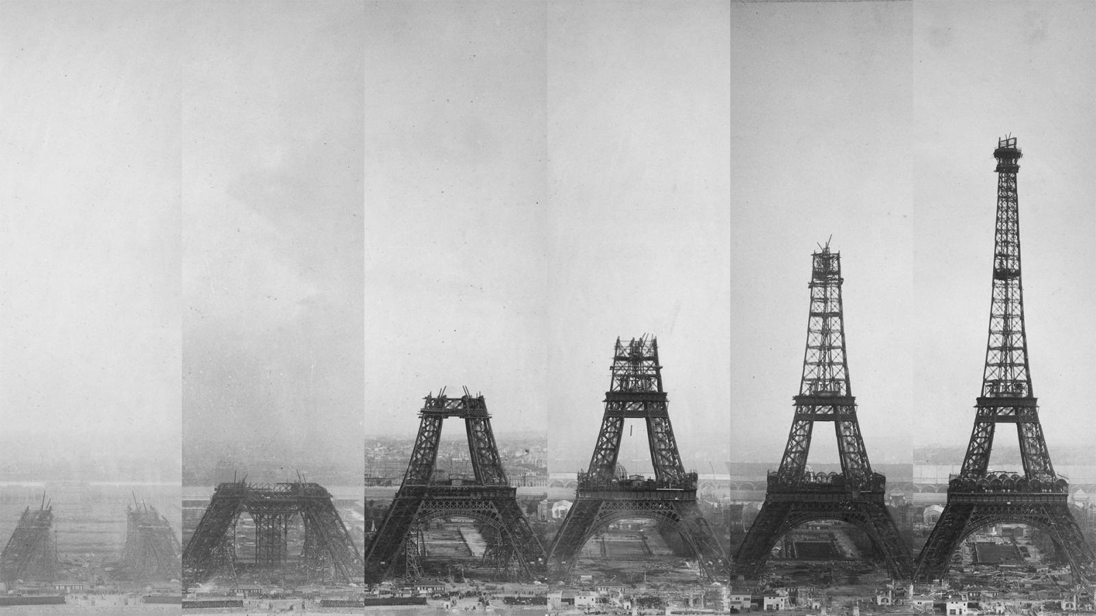 1920x1080 Eiffel tower under construction 1920 × 1080 : r/wallpapers