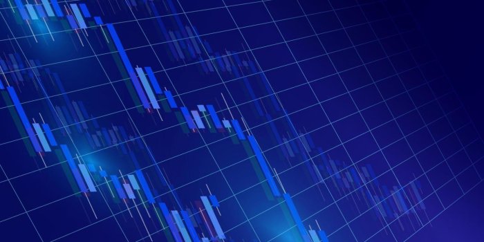 1470x980 modern trading background creative forex or cryptocurrency chart on blue  wallpaper for financial investment or Economic trends business idea and all  artwork design. vector illustration 3641873 Vector Art at Vecteezy