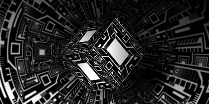 7680x4320 Black Abstract Cube 3D 8K Wallpaper #44