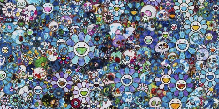1153x1500 Takashi Murakami - To be titled (Blue Flowers & Skulls), 2014 - Jody Klotz  Fine Art