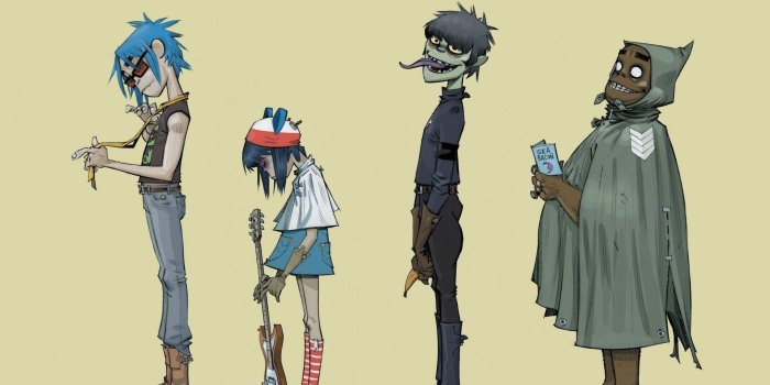 3840x2160 Download Standing Side View Gorillaz Wallpaper | Wallpapers.com