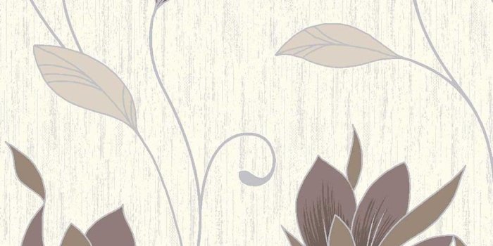 1000x1000 Vymura Synergy Glitter Floral Wallpaper Cream, Brown, Silver (M0780) -  Wallpaper from I Love Wallpaper UK