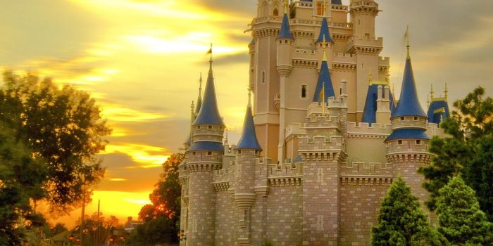 1200x1600 Cinderella Castle During Sunset 4K Ultra HD Mobile Wallpaper