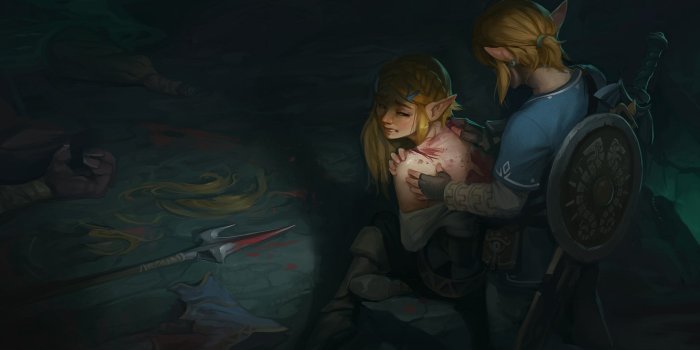 1332x850 Wallpaper two, wound, Fan Art, Link, Zelda, The Legend of Zelda: Breath of  the Wild images for desktop, section игры - download
