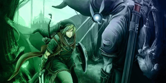 1280x990 Link Vs Dark Link Wallpapers