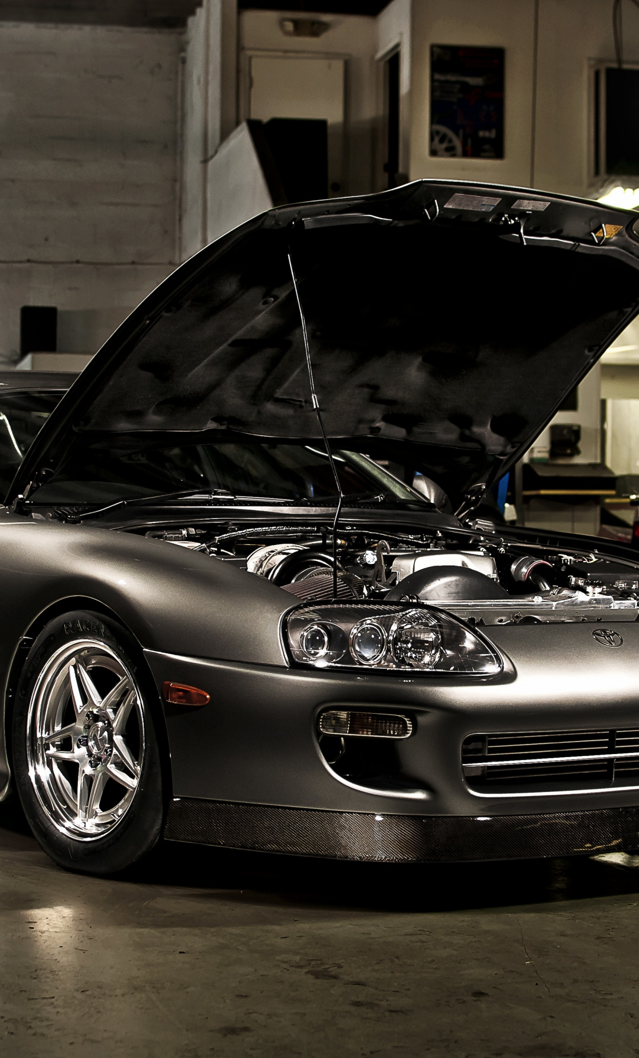 1280x2120 Download toyota supra, open, hood, front 1280x2120 wallpaper, iphone 6  plus, 1280x2120 hd image, background, 9753