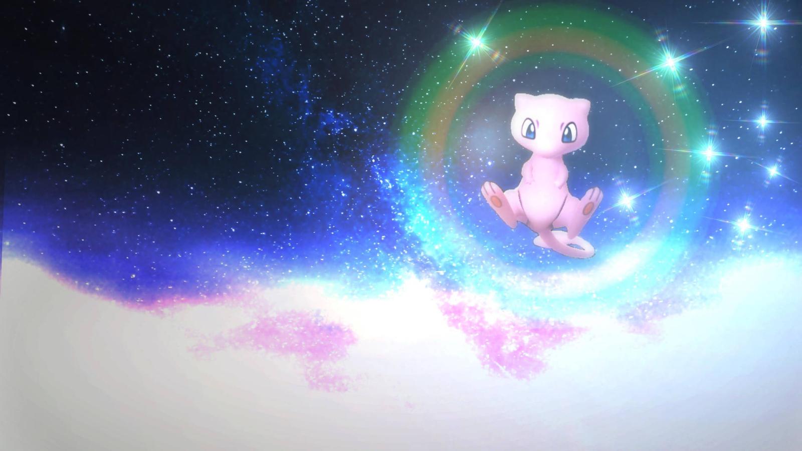 1920x1080 Download Mew Floating In Galaxy Wallpaper | Wallpapers.com