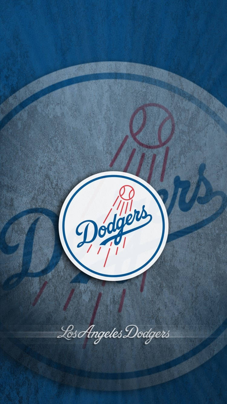 750x1334 Download Los Angeles Dodgers Ball Logo Wallpaper | Wallpapers.com