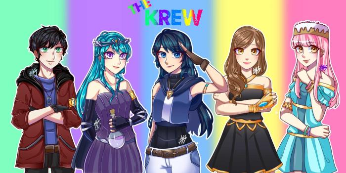 3400x1800 Krew Wallpaper Discover more Anime, draco, fam, funneh, lunar eclipse  wallpapers. https://www.enjpg.com/krew-20/ | Cute youtubers, Funneh roblox,  It's funneh