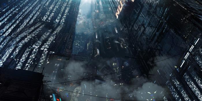 1332x850 Wallpaper the city, lights, skyscrapers, BLADE RUNNER 2049, Black Out 2022  images for desktop, section рендеринг - download