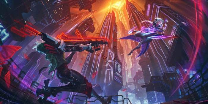 2560x1440 League of Legends Wild Rift project Vayne vs Jhin Wallpaper 5k Ultra HD  ID:9745