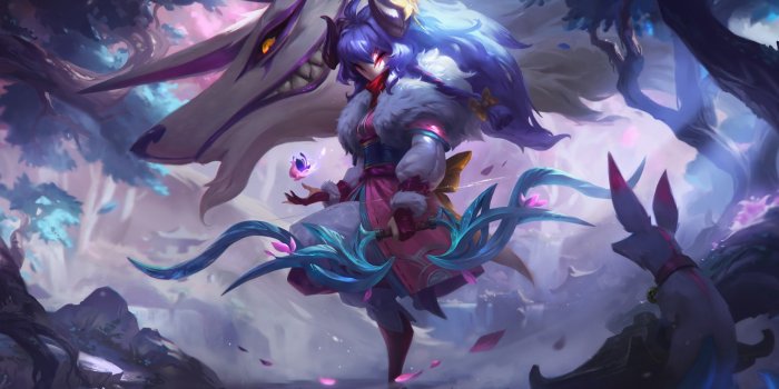 1332x850 Wallpaper League of Legends, Skin, Kindred, Spirit Blossom images for  desktop, section игры - download
