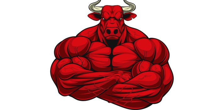 1332x850 Wallpaper horns, muscles, bull images for desktop, section минимализм -  download