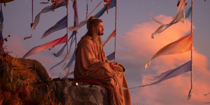 1024x768 Wallpaper thor: love and thunder, meditation, 2022 movie desktop wallpaper,  hd image, picture, background, 132872 | wallpapersmug