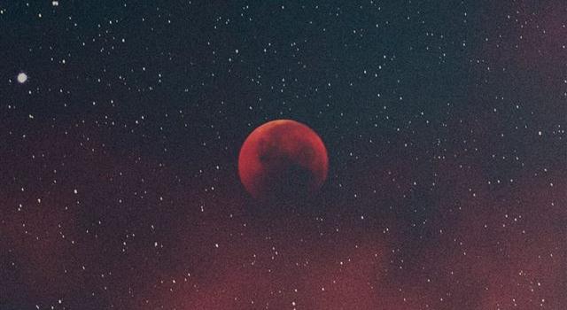 640x1385 red moon in the sky iPhone 11 Wallpapers Free Download