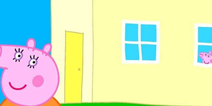 768x1024 Peppa Pig House Wallpaper | WhatsPaper