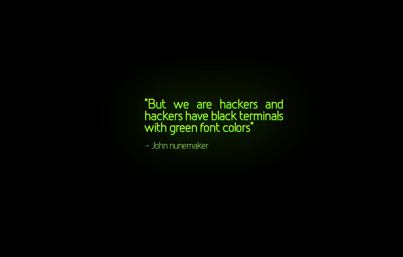 1332x850 Wallpaper green, black, hackers images for desktop, section минимализм -  download
